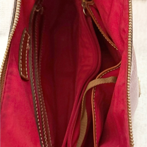 Dooney & Bourke Mauve and Brown Hobo Bag - Picture 4 of 5